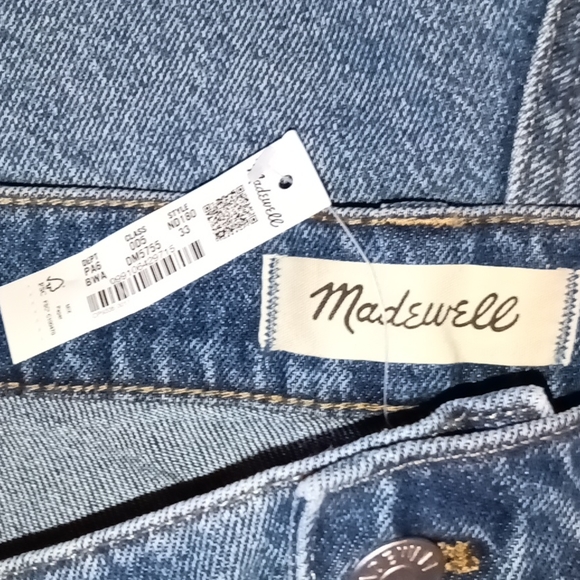 🆕Madewell | THE PERFECT JEAN SHORT Hi Rise Cutoff Jean Shorts Women's Size 33 - Picture 8 of 10